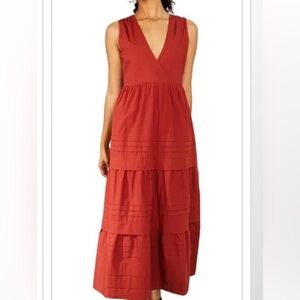 Marie Oliver maxi dress rust/clay color new with tags